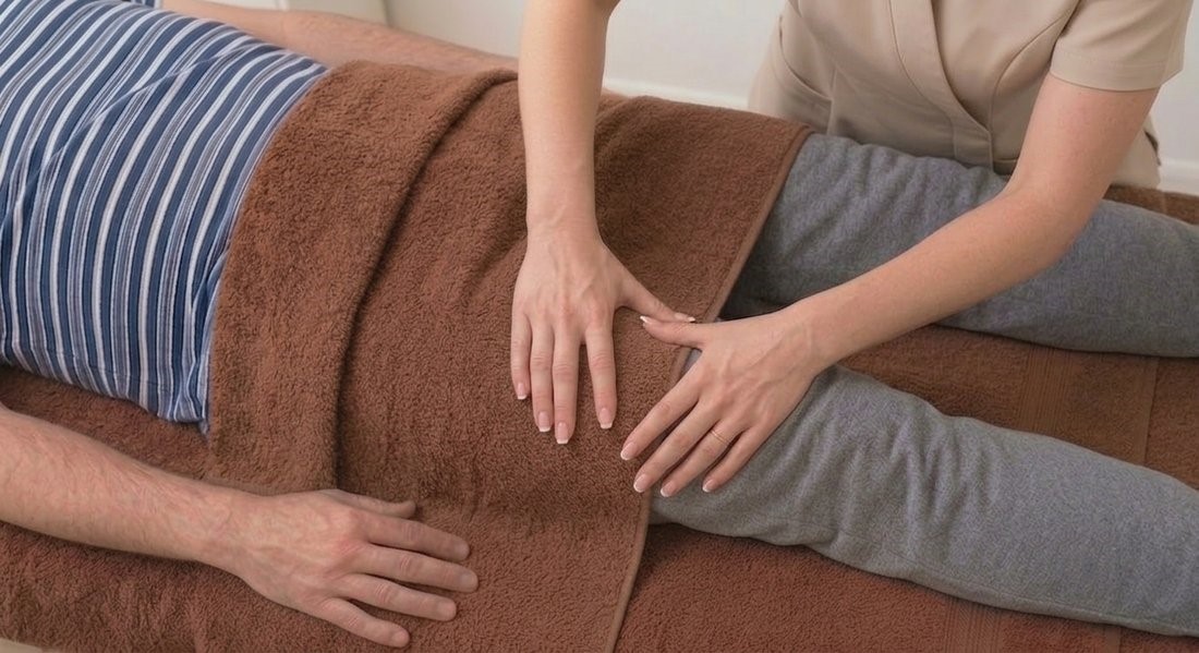 Técnica de Shiatsu nas costas